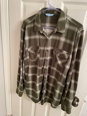 Penmans Olive Plaid Button-Up Shirt